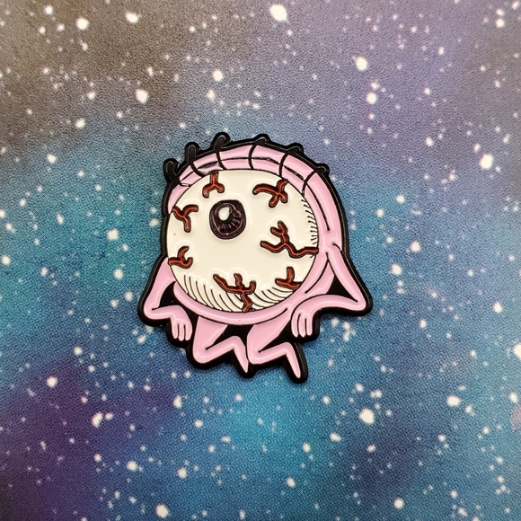 None Jewelry - Eye Ball Enamel Pin